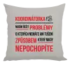 Polštář Musím řešit problémy - koordinátorka