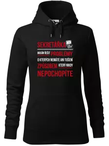 Dámská mikina Musím řešit problémy - sekretářka