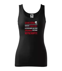 Dámské tílko Musím řešit problémy - sekretářka