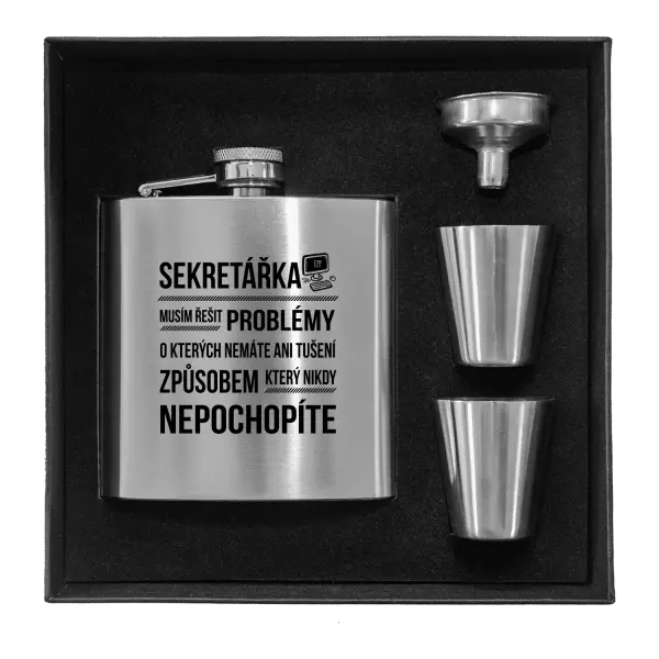 Placatka v krabičce Musím řešit problémy - sekretářka