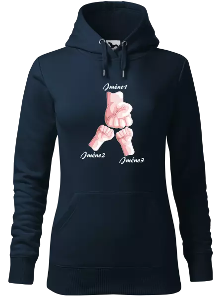 Dámská mikina Ručičky se jménem