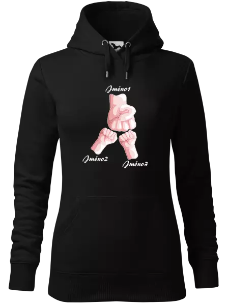Dámská mikina Ručičky se jménem