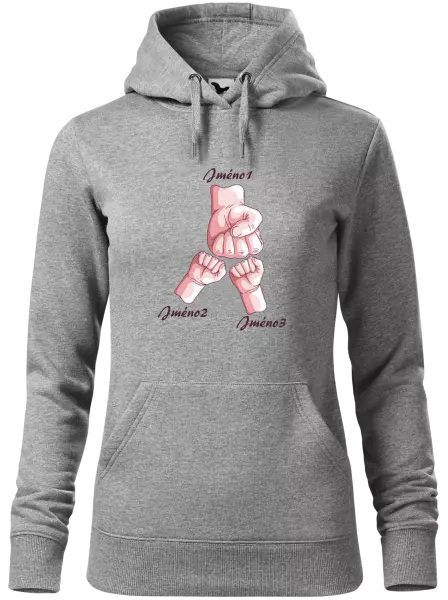 Dámská mikina Ručičky se jménem