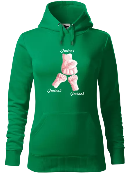 Dámská mikina Ručičky se jménem