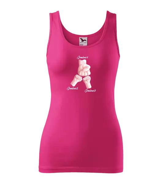 Dámské tílko Ručičky se jménem