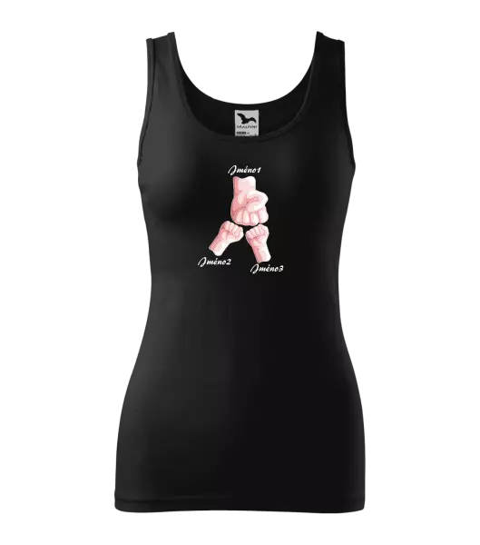 Dámské tílko Ručičky se jménem