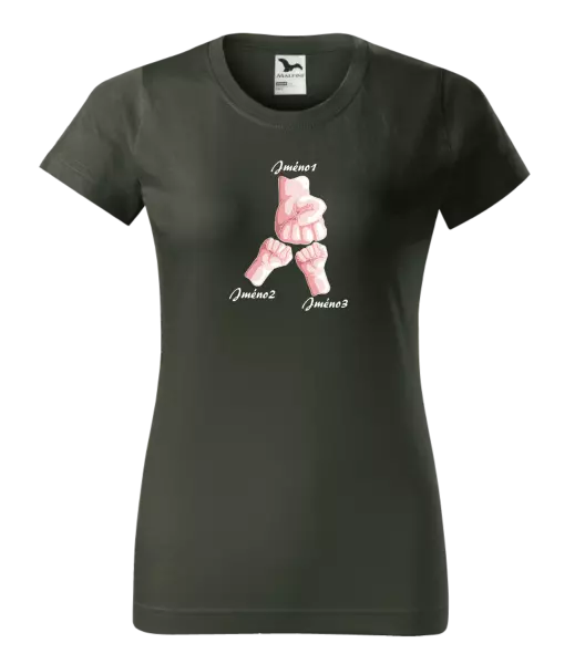 Dámské tričko Ručičky se jménem