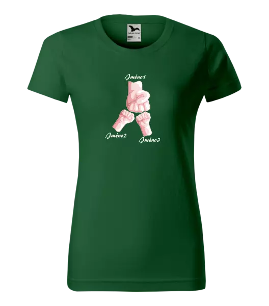 Dámské tričko Ručičky se jménem