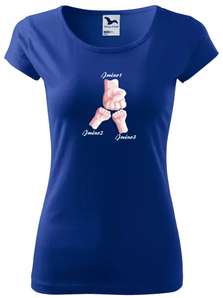 Dámské tričko Ručičky se jménem