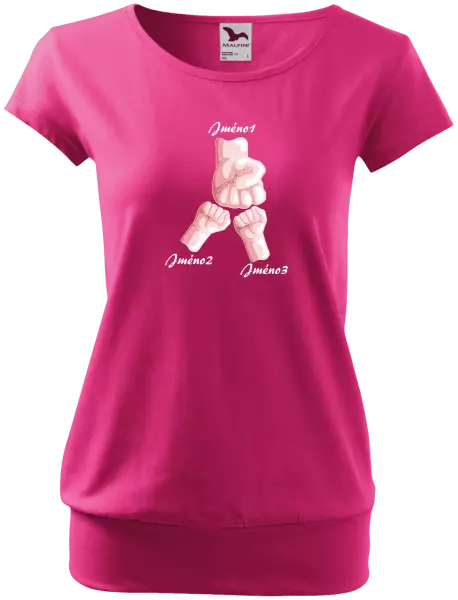 Dámské tričko Ručičky se jménem