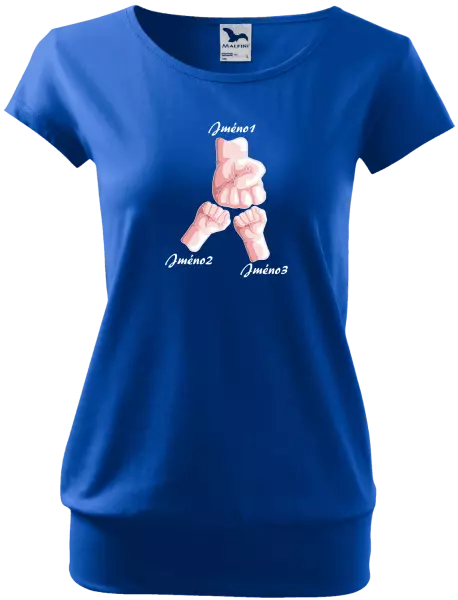 Dámské tričko Ručičky se jménem