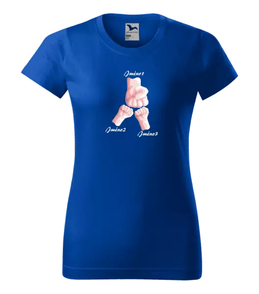 Dámské tričko Ručičky se jménem