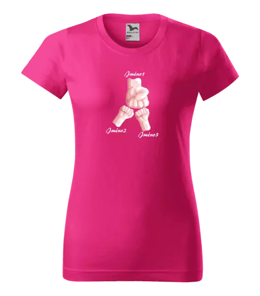 Dámské tričko Ručičky se jménem