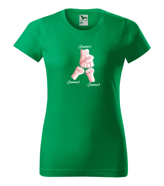 Dámské tričko Ručičky se jménem