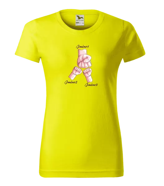 Dámské tričko Ručičky se jménem