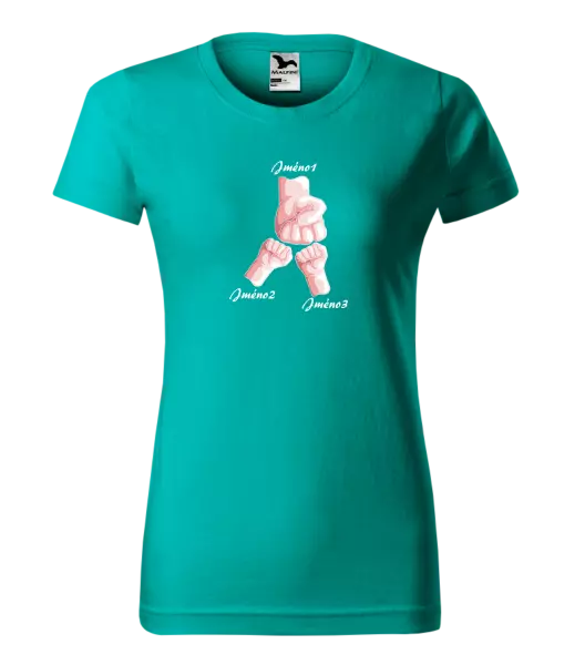 Dámské tričko Ručičky se jménem