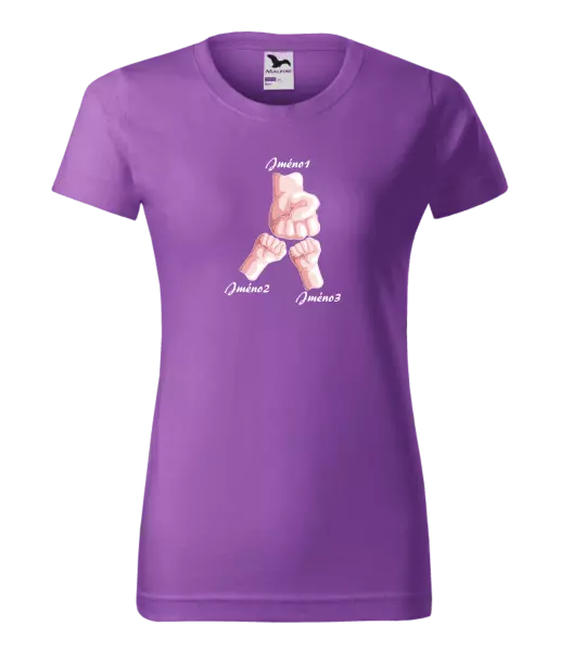 Dámské tričko Ručičky se jménem