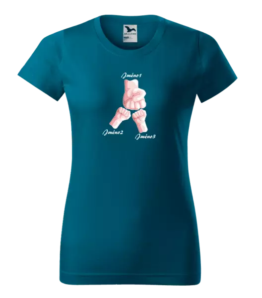 Dámské tričko Ručičky se jménem