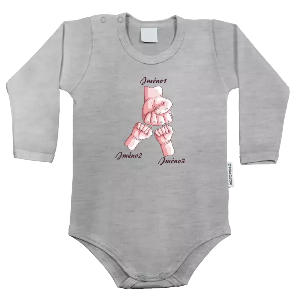 Dětské body Ručičky se jménem