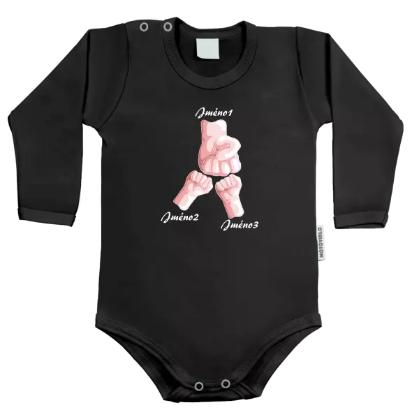 Dětské body Ručičky se jménem