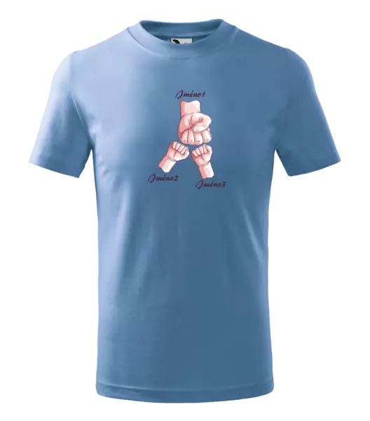 Dětské tričko Ručičky se jménem