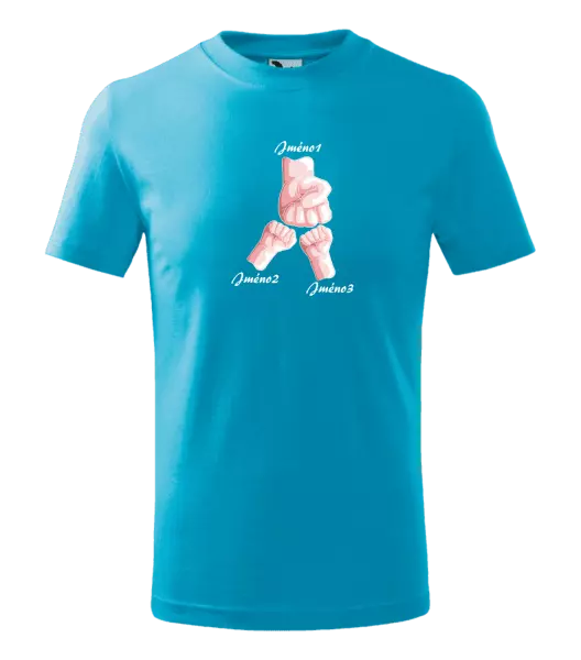 Dětské tričko Ručičky se jménem