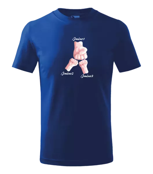 Dětské tričko Ručičky se jménem