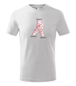 Dětské tričko Ručičky se jménem