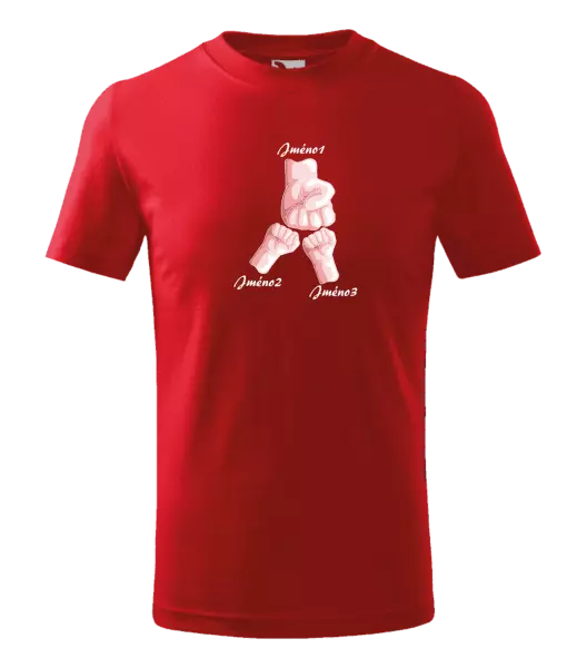 Dětské tričko Ručičky se jménem