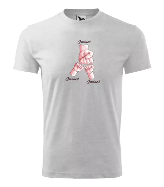 Dětské tričko Ručičky se jménem