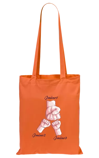 Látková taška Ručičky se jménem