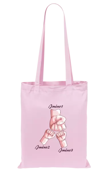 Látková taška Ručičky se jménem
