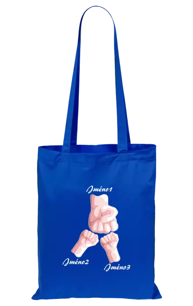 Látková taška Ručičky se jménem