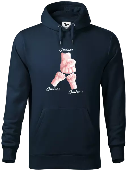 Pánská mikina Ručičky se jménem