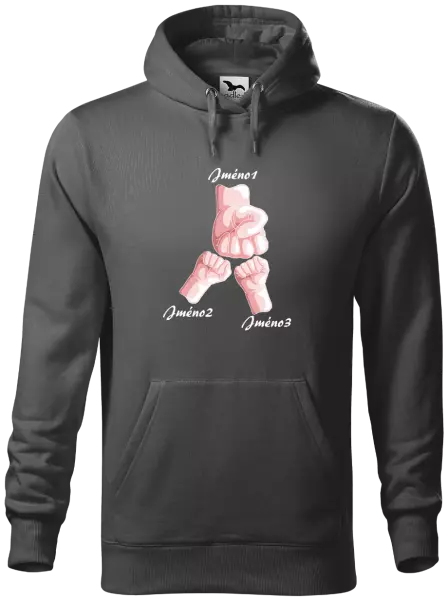 Pánská mikina Ručičky se jménem