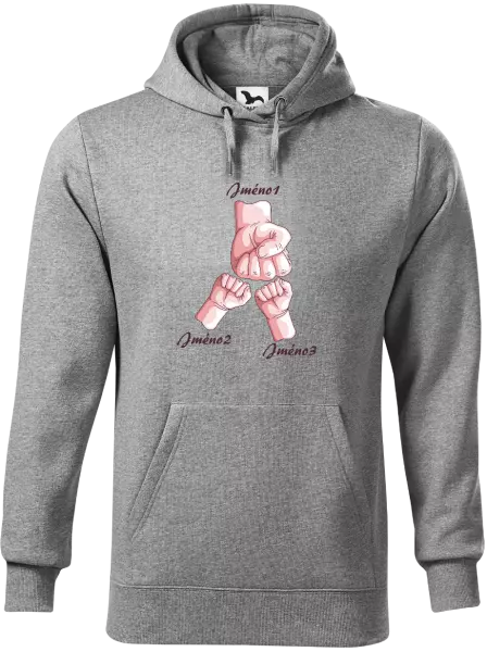 Pánská mikina Ručičky se jménem