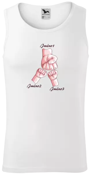 Pánské tílko Ručičky se jménem