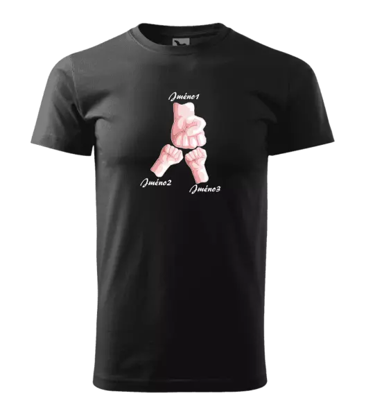 Pánské tričko Ručičky se jménem