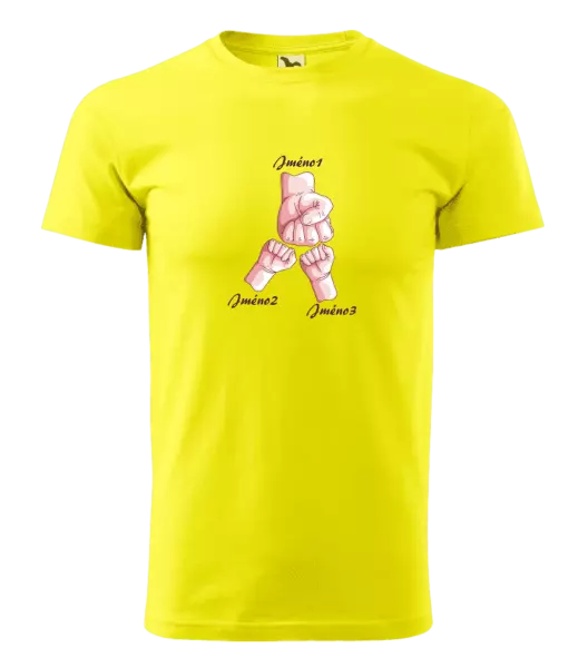 Pánské tričko Ručičky se jménem