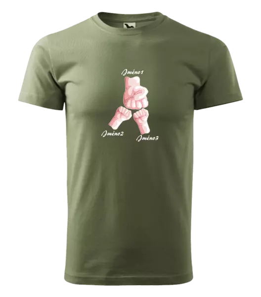 Pánské tričko Ručičky se jménem