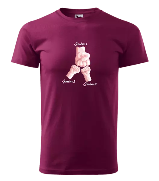 Pánské tričko Ručičky se jménem