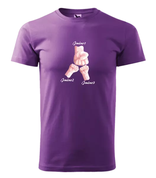 Pánské tričko Ručičky se jménem