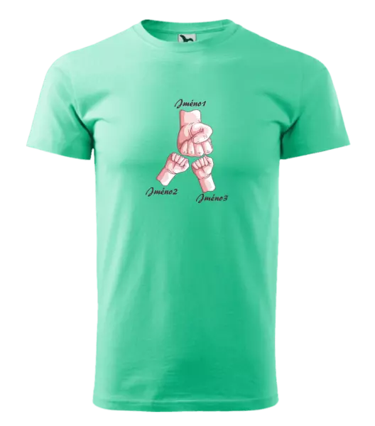 Pánské tričko Ručičky se jménem