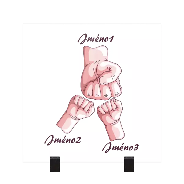 Plexisklo 10 mm Ručičky se jménem