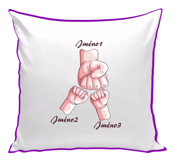Polštář Ručičky se jménem