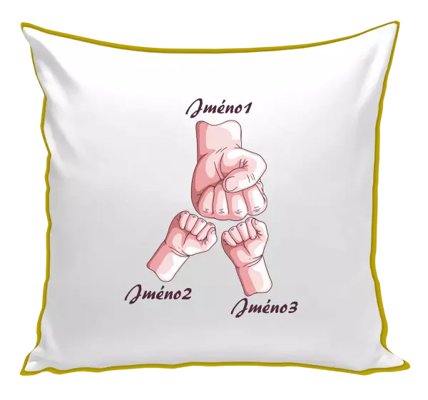 Polštář Ručičky se jménem