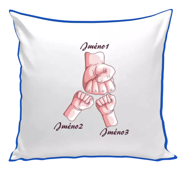 Polštář Ručičky se jménem