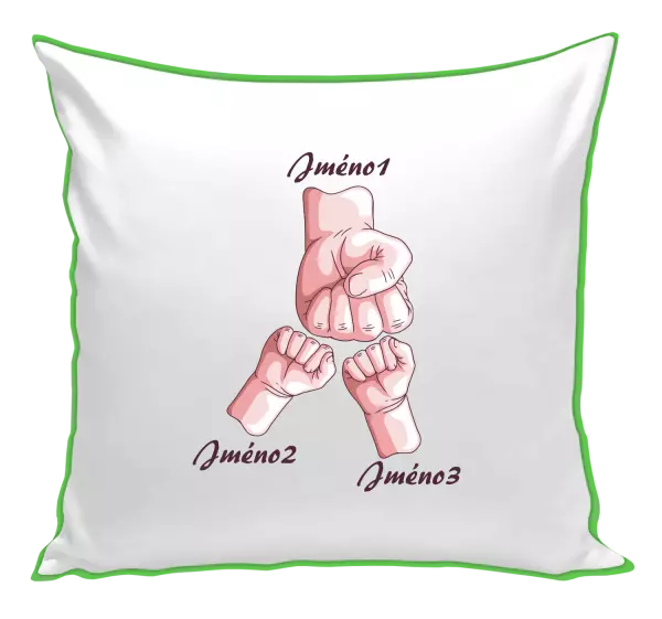 Polštář Ručičky se jménem