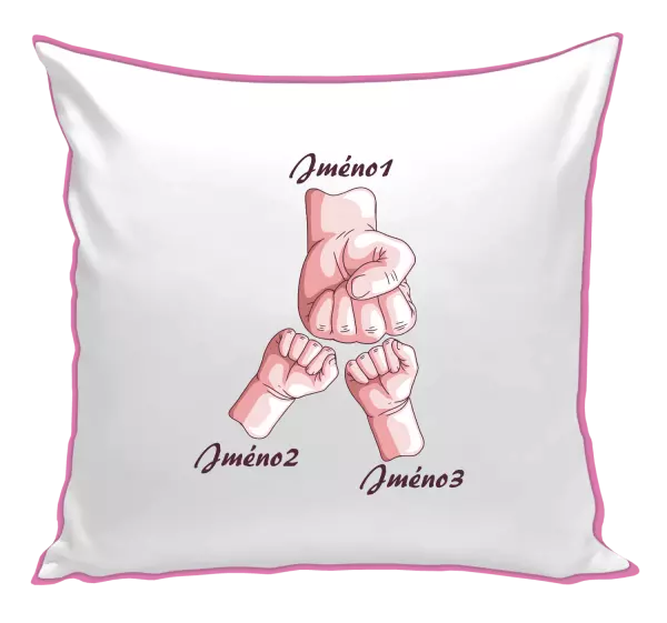 Polštář Ručičky se jménem