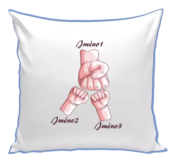 Polštář Ručičky se jménem